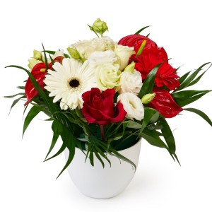 Pungă cadou florală cu fereastră