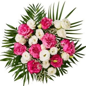Cuib Floral cu Trandafiri Roz