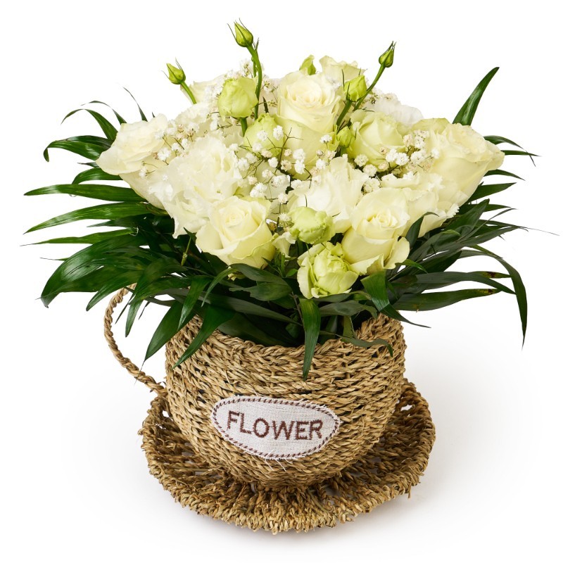 Ceașca Florală Ivory