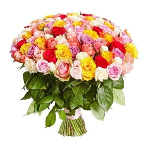 Buchet Premium De Trandafiri Multicolor