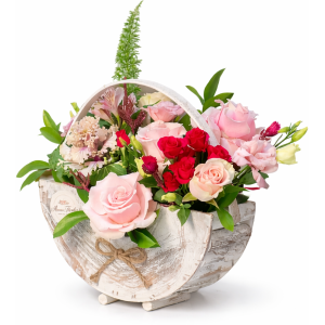 ARANJAMENT FLORAL IN COS POSETA